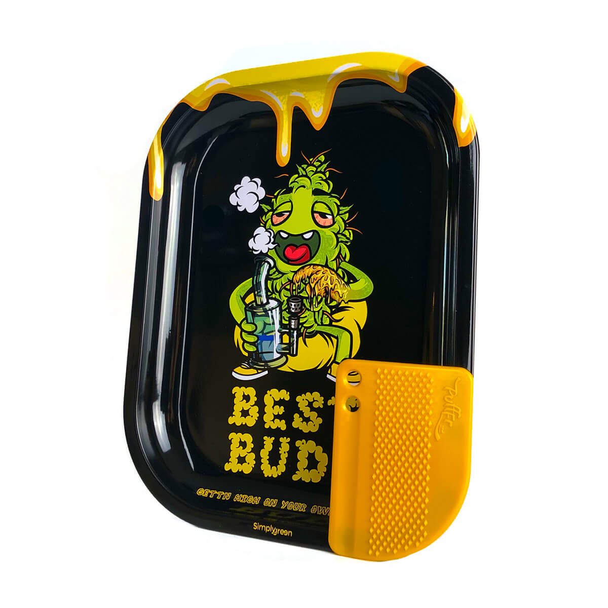 Best Buds | Vassoietto "Dab all Day" + Grinder Card | due dimensioni