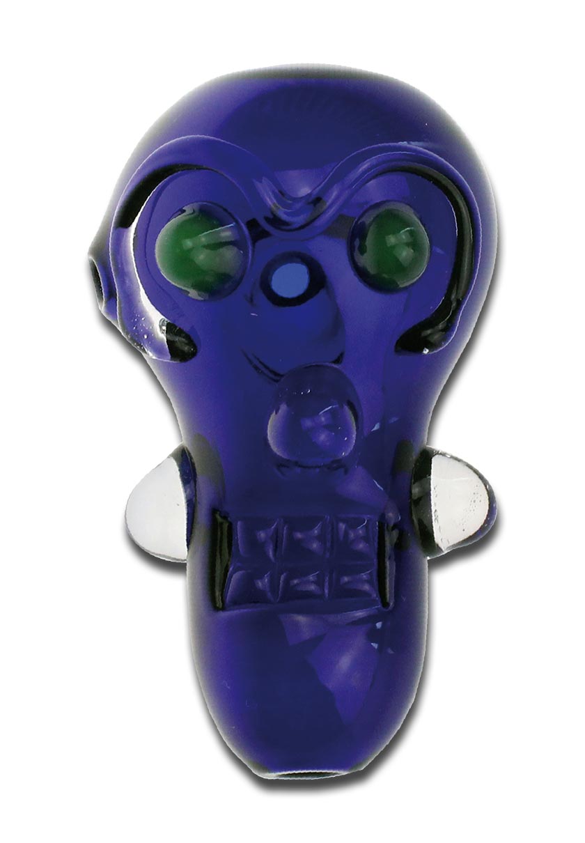 Pipa in vetro Scarface Blu