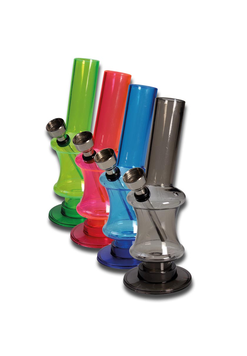 BONG AD ACQUA IN ACRILICO DIAGONALE COLORATO 60CM BONG AD ACQUA IN ACRILICO DIAGONALE COLORATO 60CM