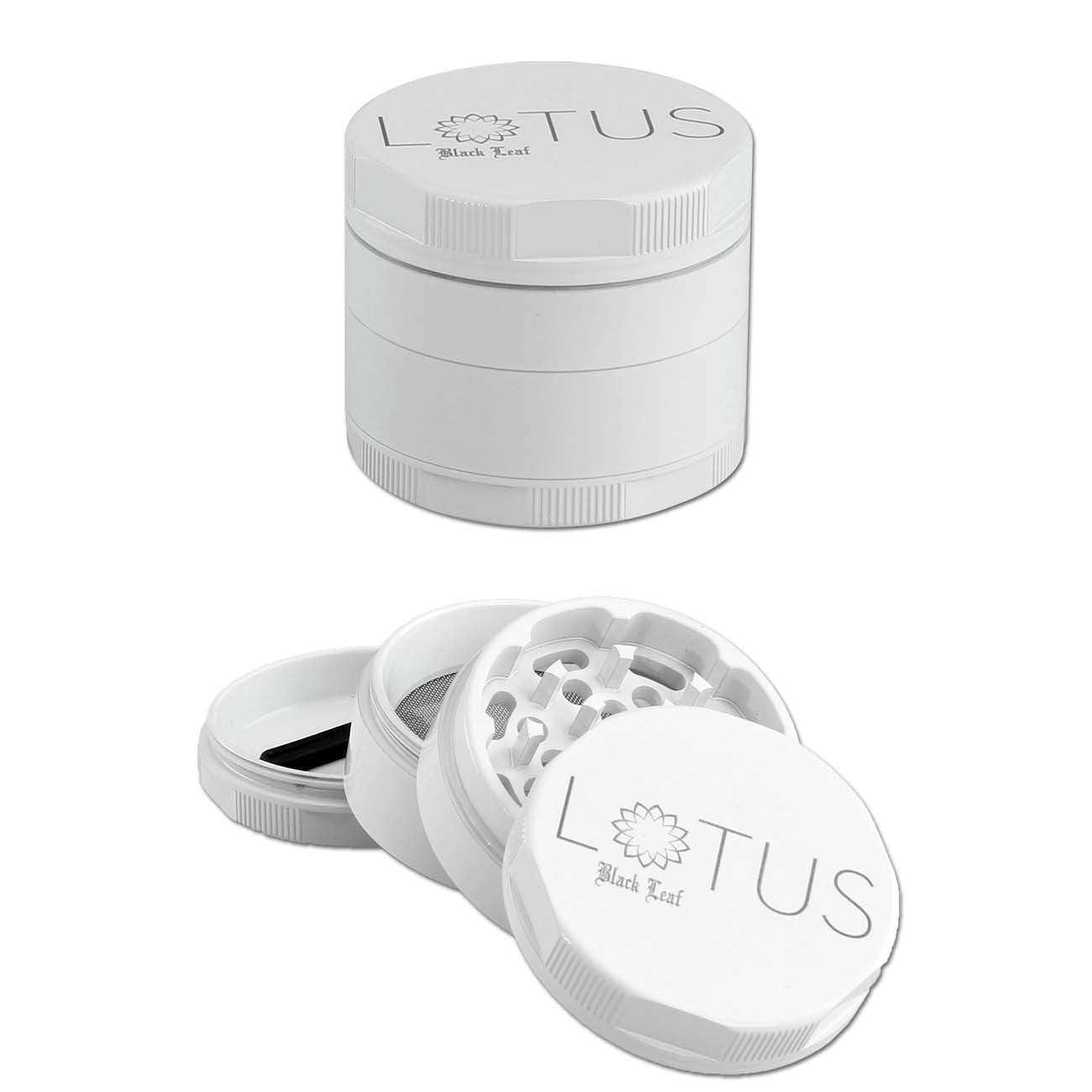 Grinder Black Leaf Lotus in ceramica | 55 mm