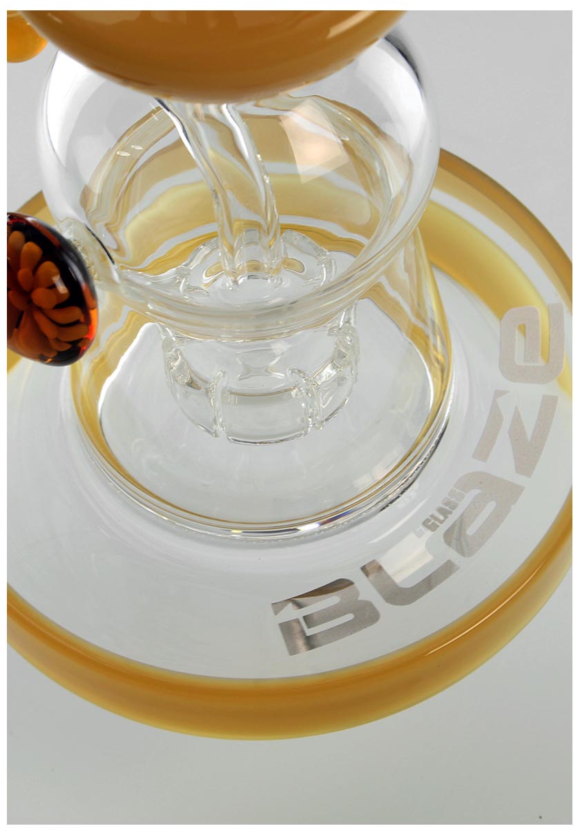 blaze glass bong giallo per estratti
