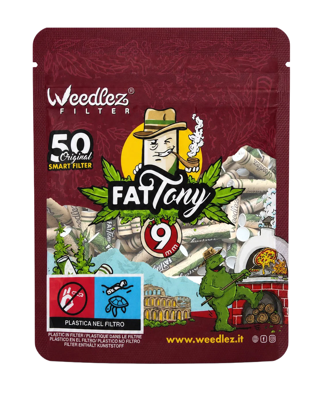 WEEDLEZ - Filtri ai carboni attivi 9mm