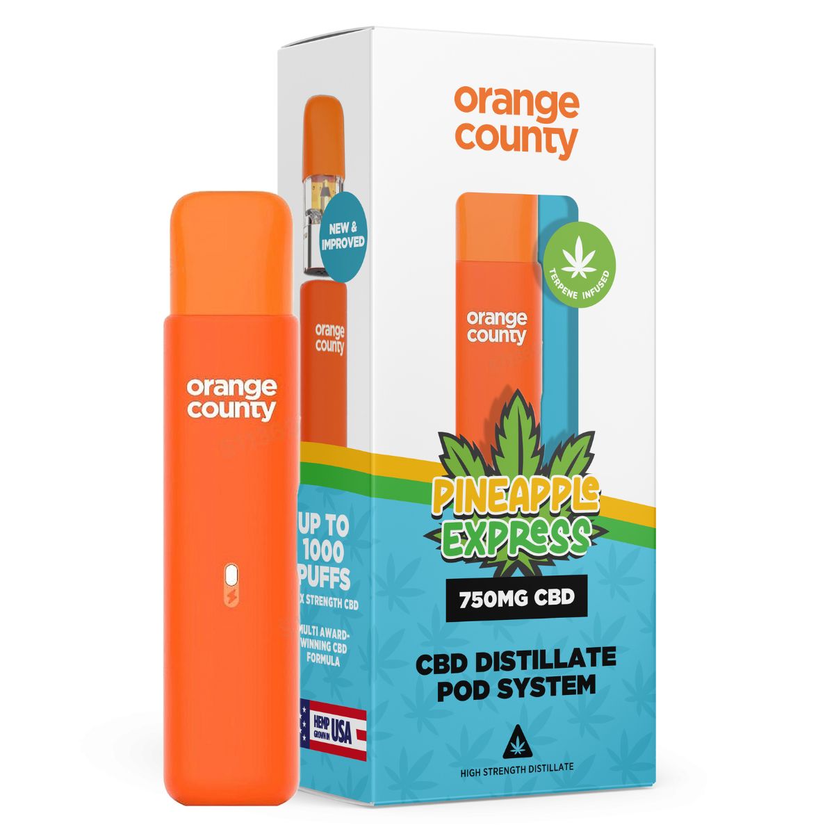 PINEAPPLE EXPRESS - puff ricaricabile CBD vape pen | 750mg