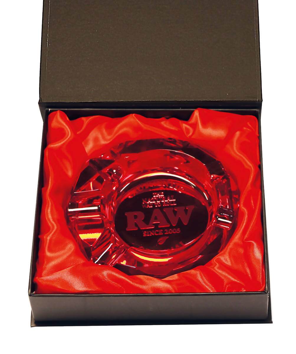 posacenere raw ruby in vetro