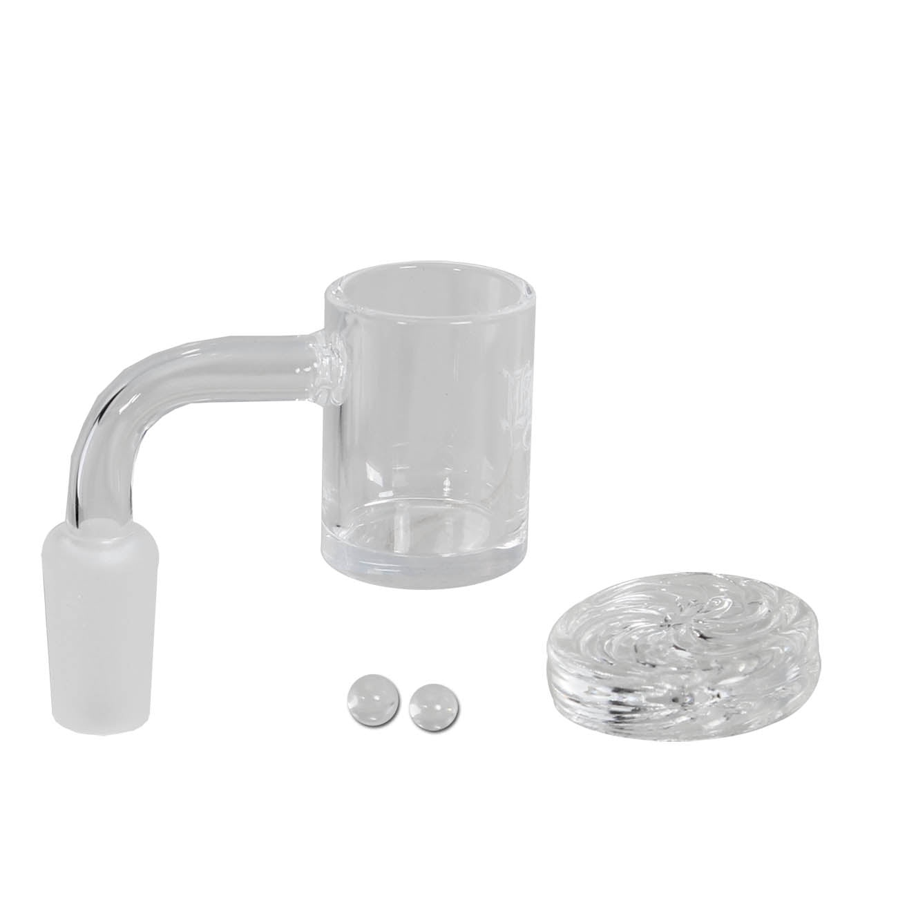 Banger in quarzo con carb cap e perline