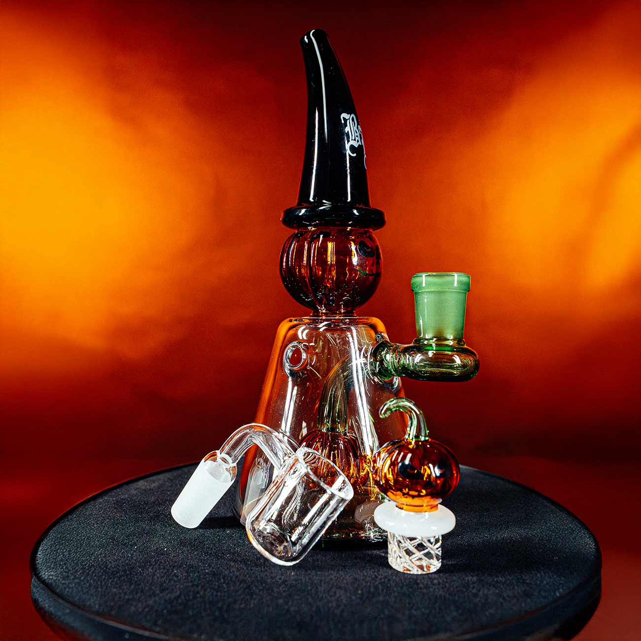 bong halloween black leaf
