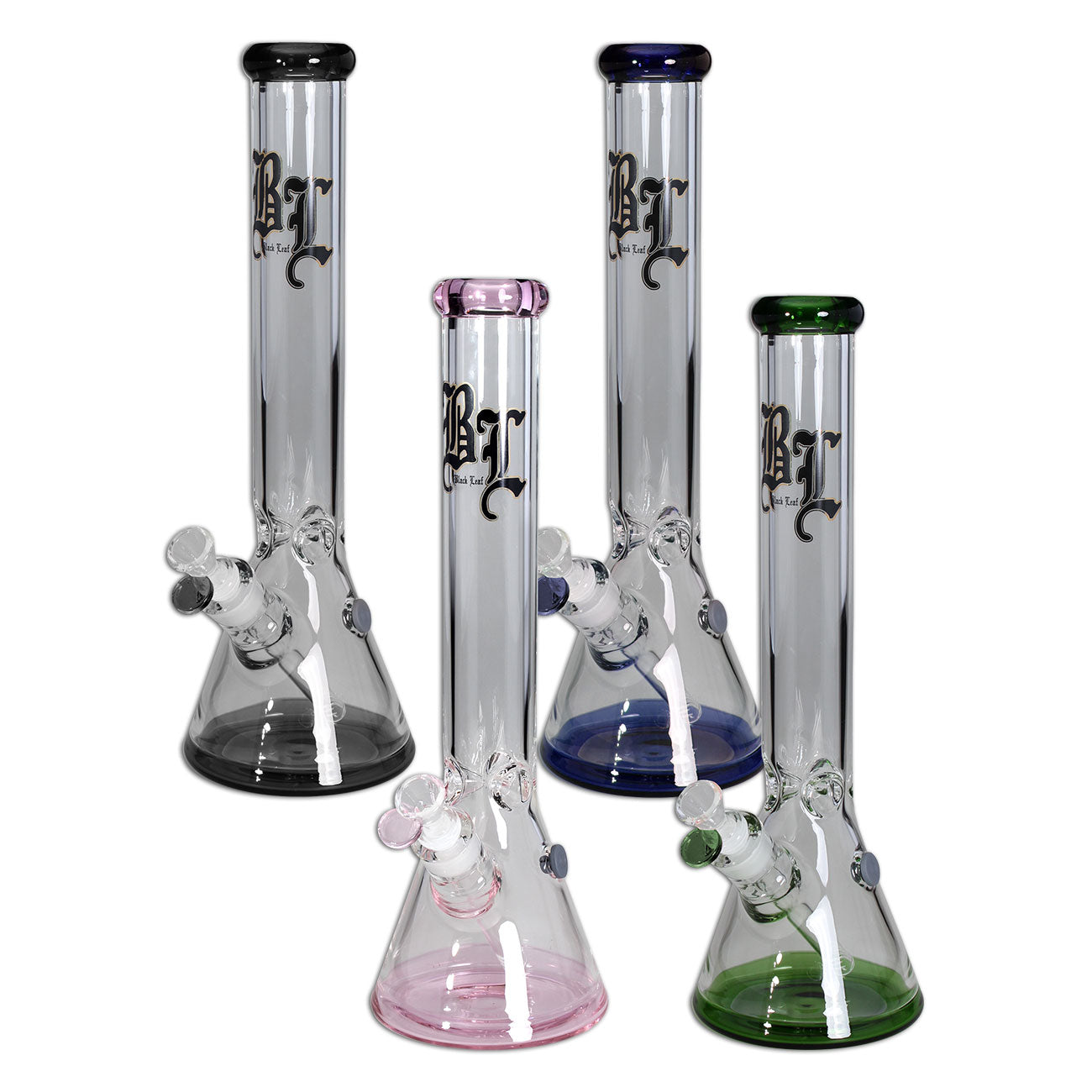 Black Leaf Beaker Bong Ice