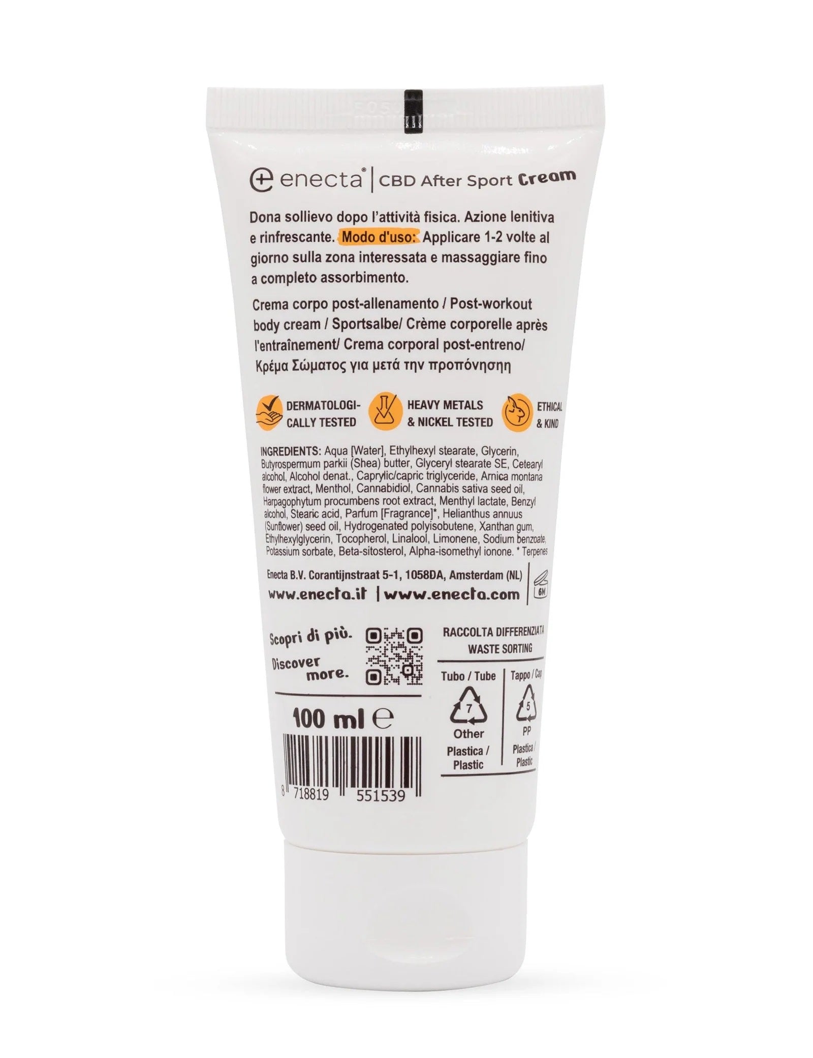 Enecta Crema CBD After Sport | 700mg