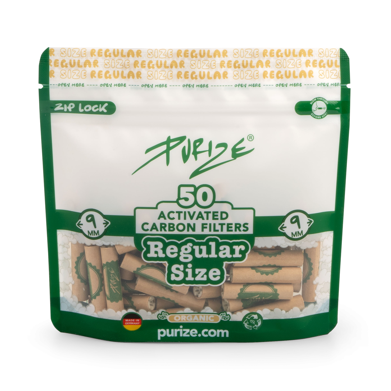 PURIZE - FILTRI AI CARBONI ATTIVI 50pz 9mm