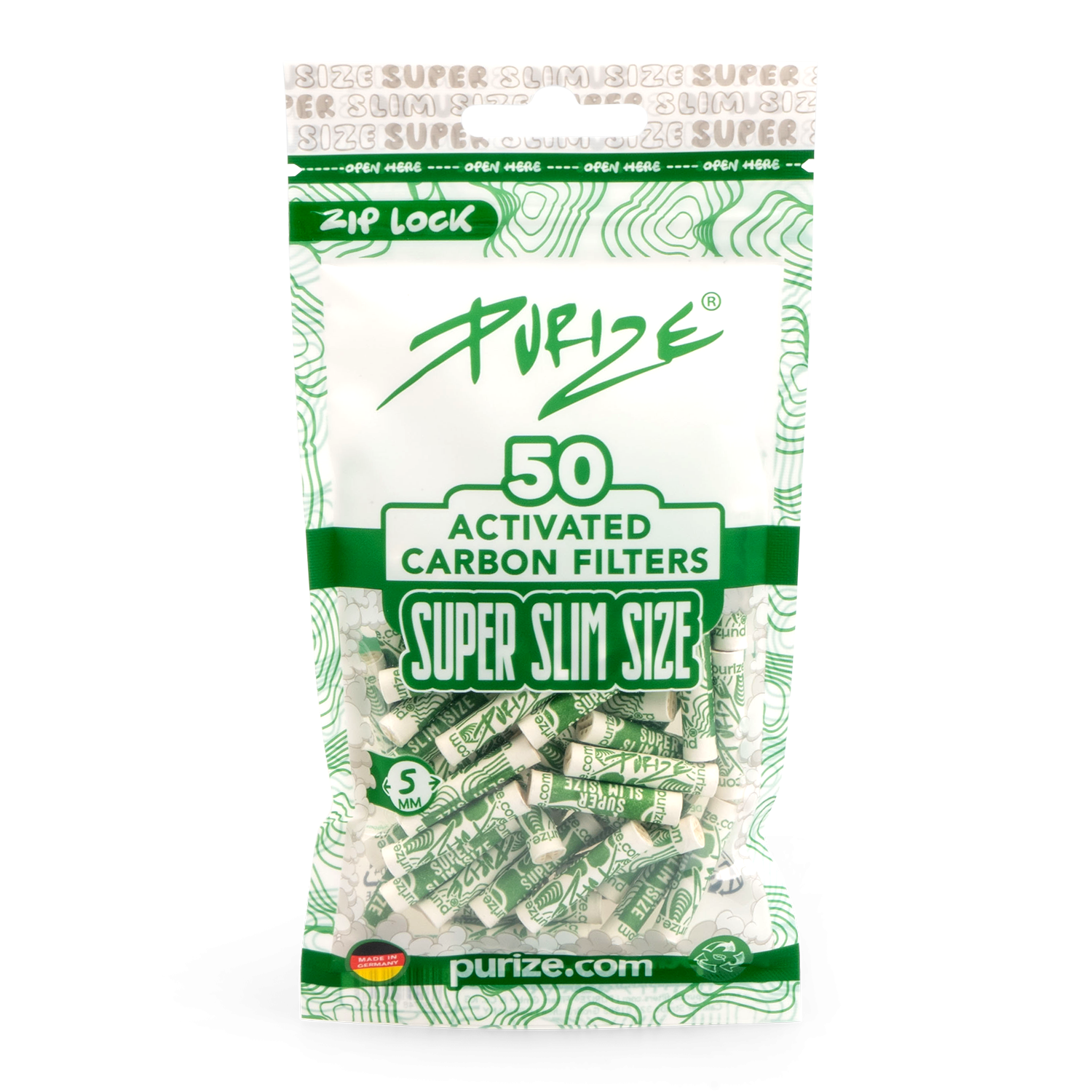 PURIZE - FILTRI AI CARBONI ATTIVI 50pz 5mm