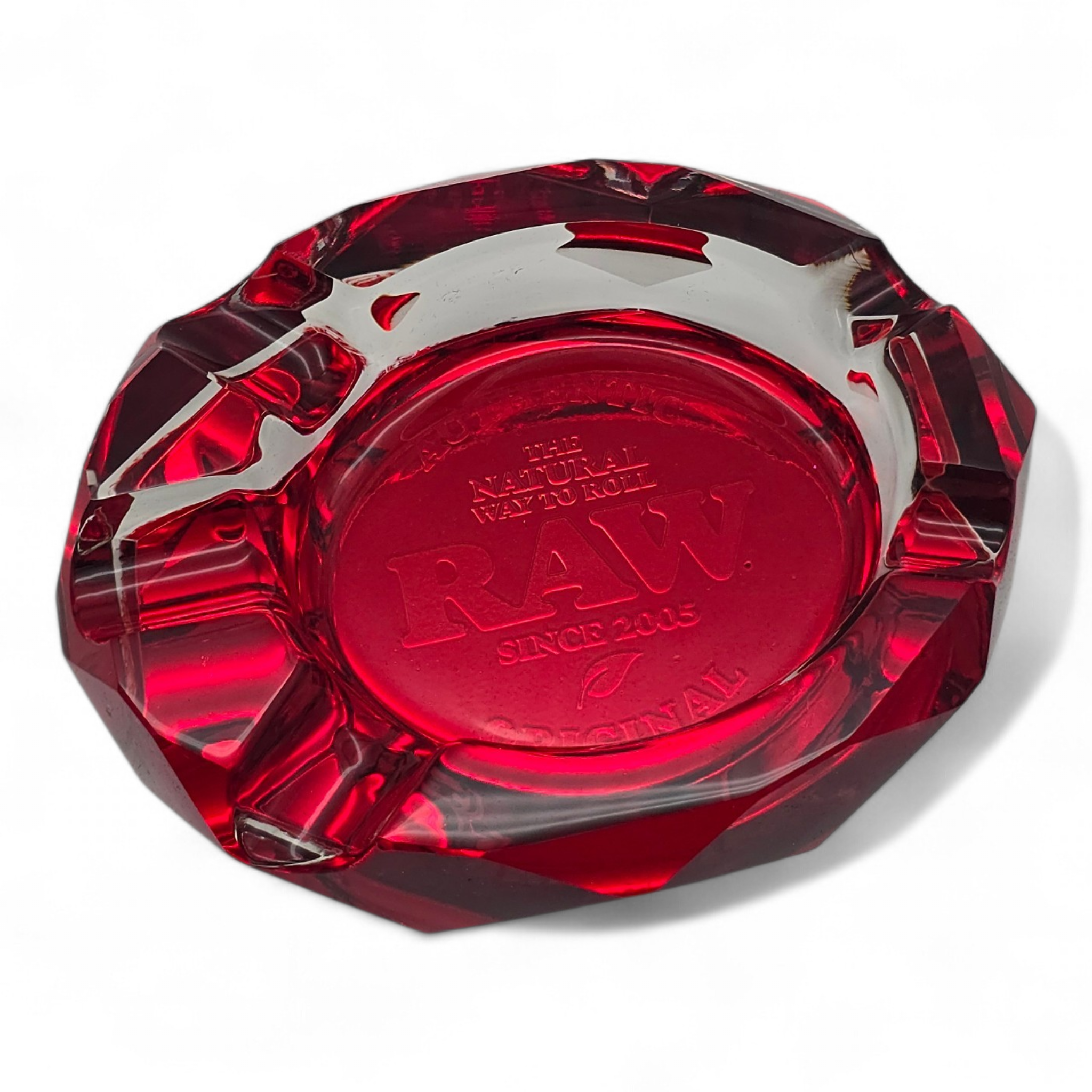 posacenere raw ruby in vetro