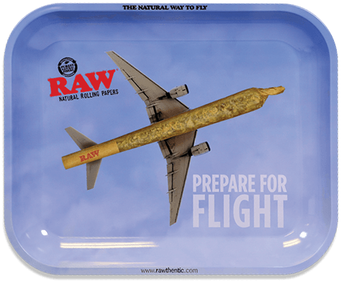 Vassoio per rollare Raw "Prepare for Flight"