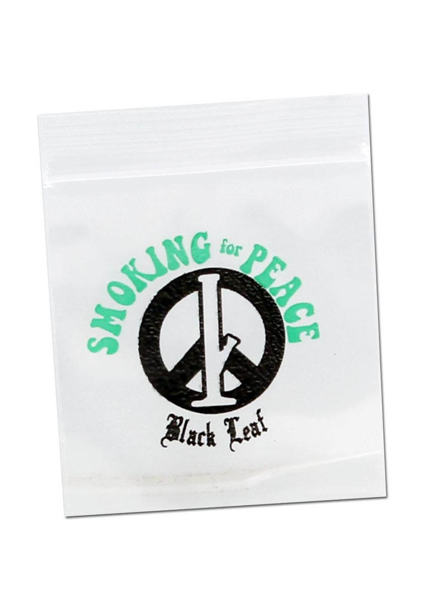 Bustina con chiusura zip "Smoking for peace" | 100 pz