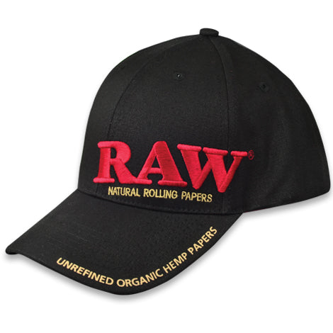 Cappello Raw nero con pressino